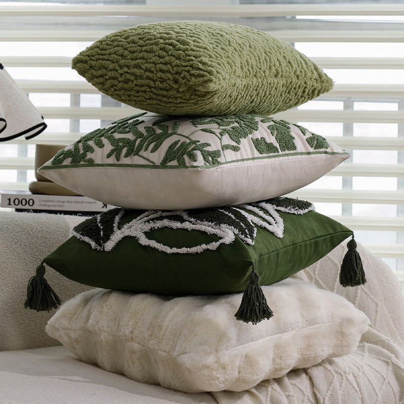Oreiller de lit Retro Green Canapé