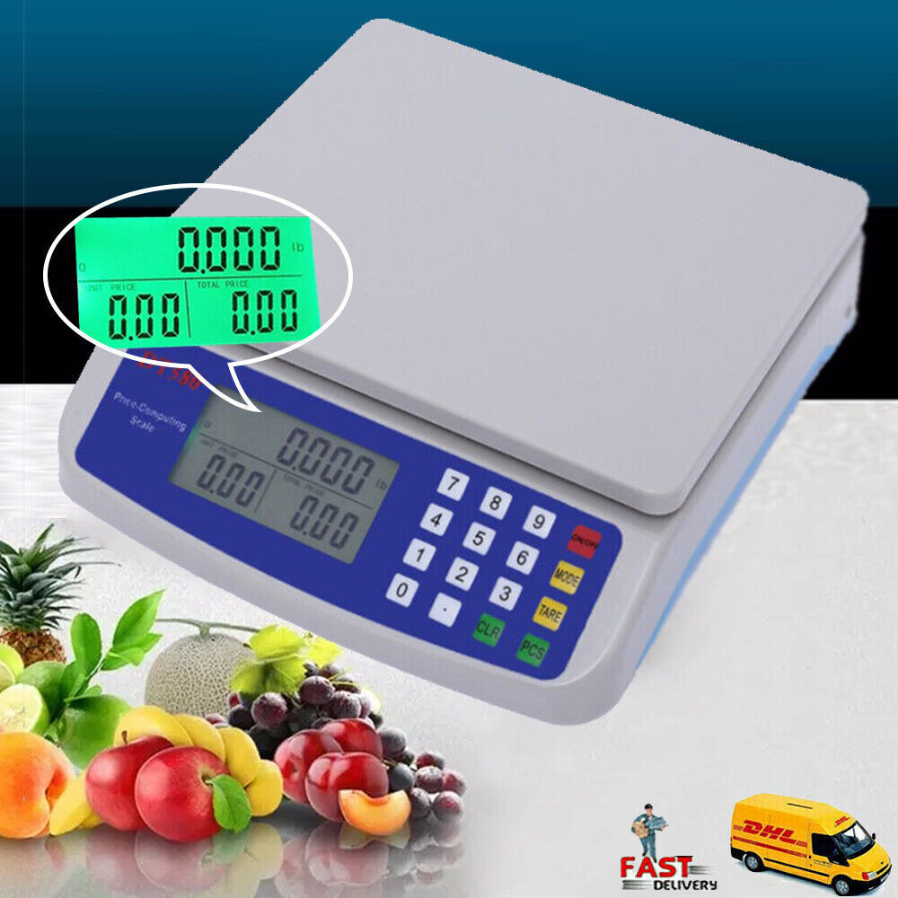 30KG Platform Balance de pesée commerciale Digital-Electronic Price Shop Retail UK