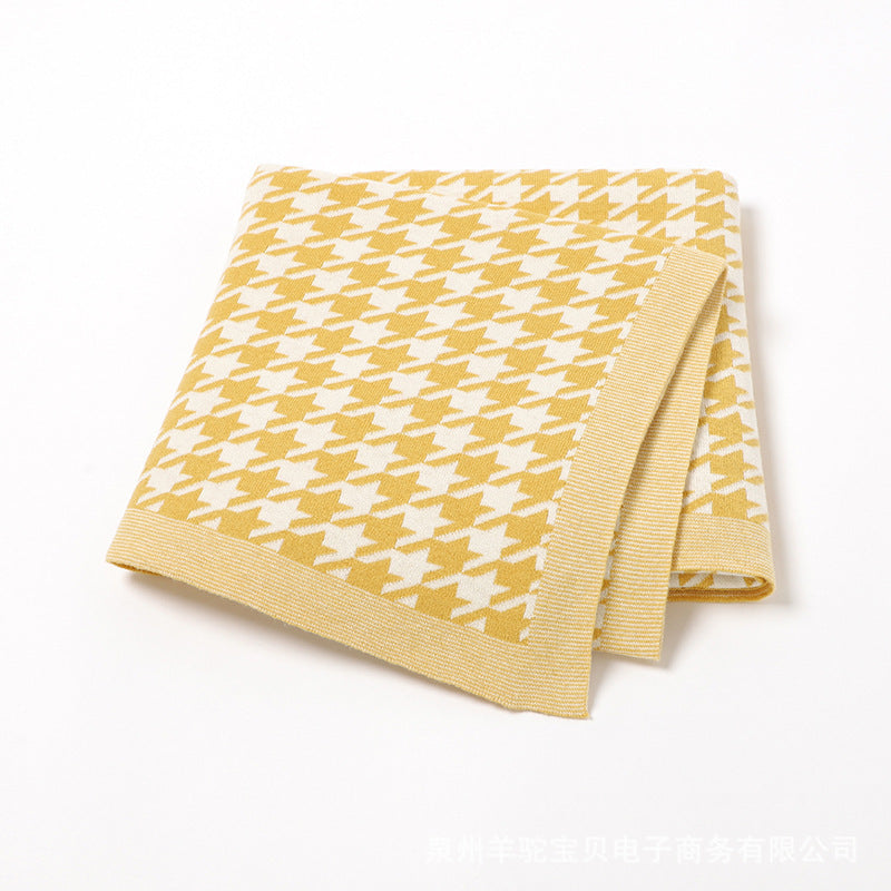 Couverture en maille pour bébé Jacquard