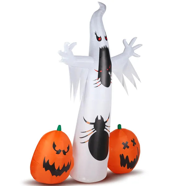 11.8 FT Halloween gonflables Ghost Spider citrouille décorations extérieures
