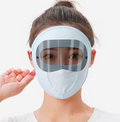 Masque écran solaire-bleu-simple lentille noire modèle-1 pièce
