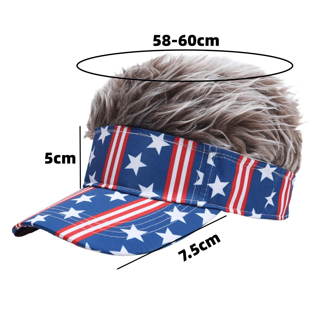 Cap de baseball 250e anniversaire de simulation Cap de baseball synthétique court Cap de baseball Spiked