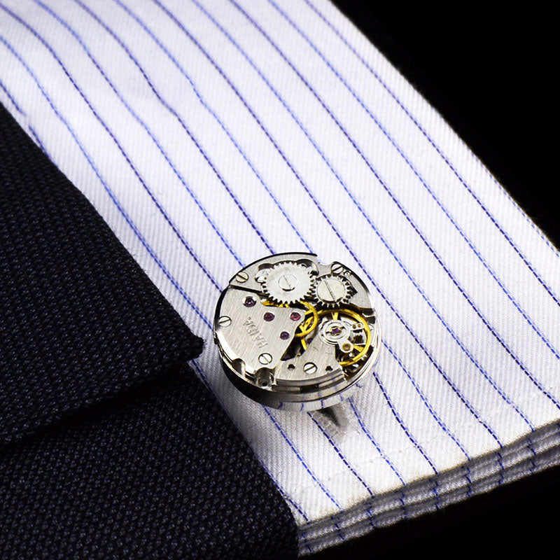 Mouvement mécanique French Shirt Cufflinks