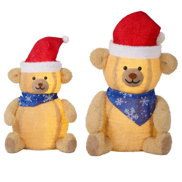 Lot de 2 Décorations de Noël pour ours en peluche