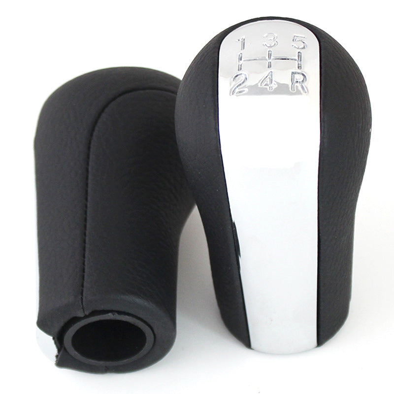 Électroplaqué en cuir noir Gear Head Handball Speed Rod