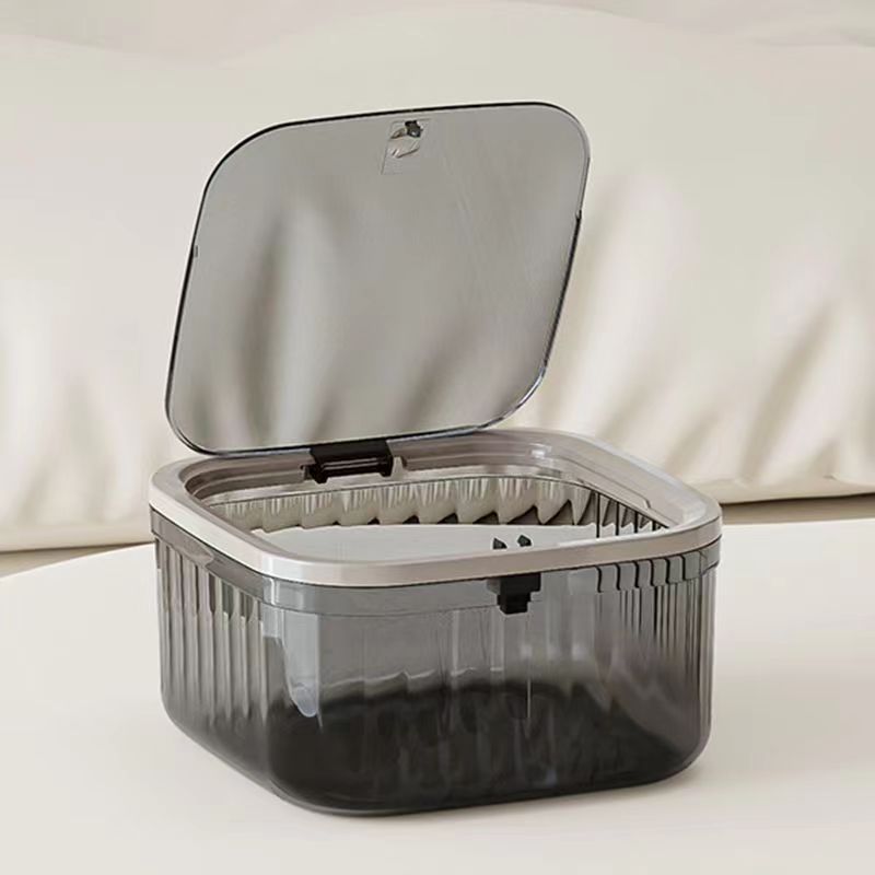 Corbeille de bureau transparente peut Light-Luxury Car Panier de papier