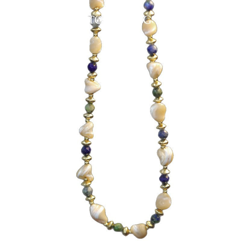 Pierre naturelle Perle Minimaliste Collier élégant