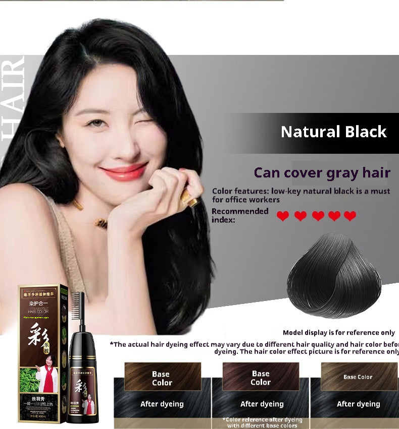 Teinture de cheveux pure végétale Couleur Teinture de cheveux crème de cheveux blancs