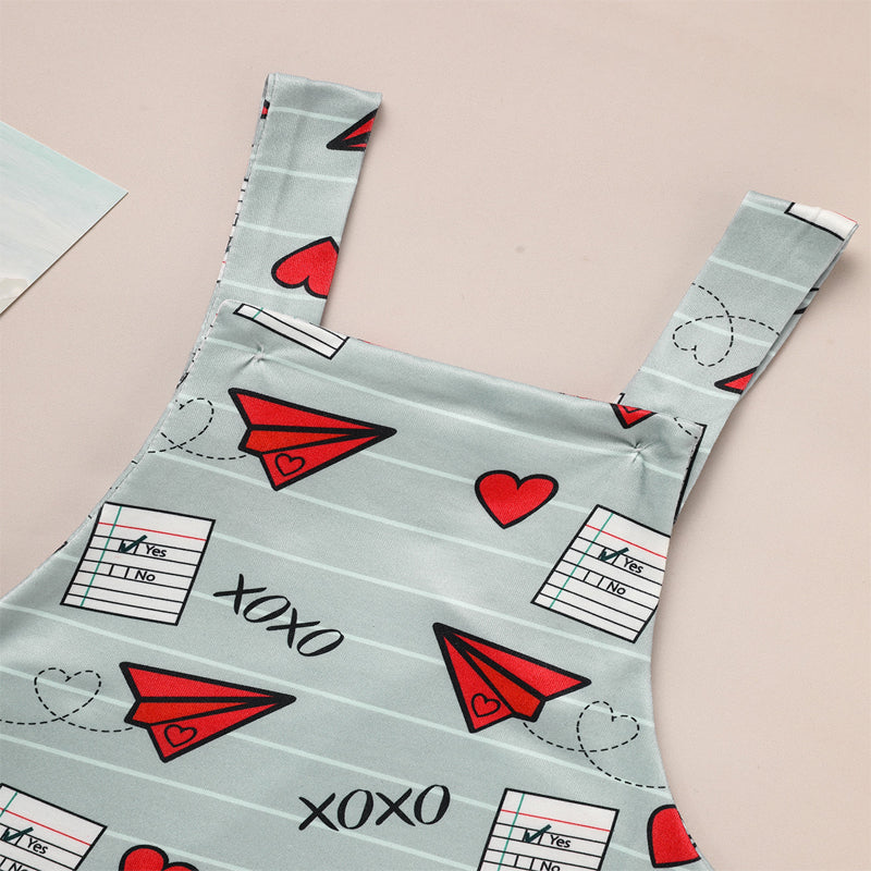 Bébé garçon fille Casual Heart & Paper Plane Imprimer les généraux