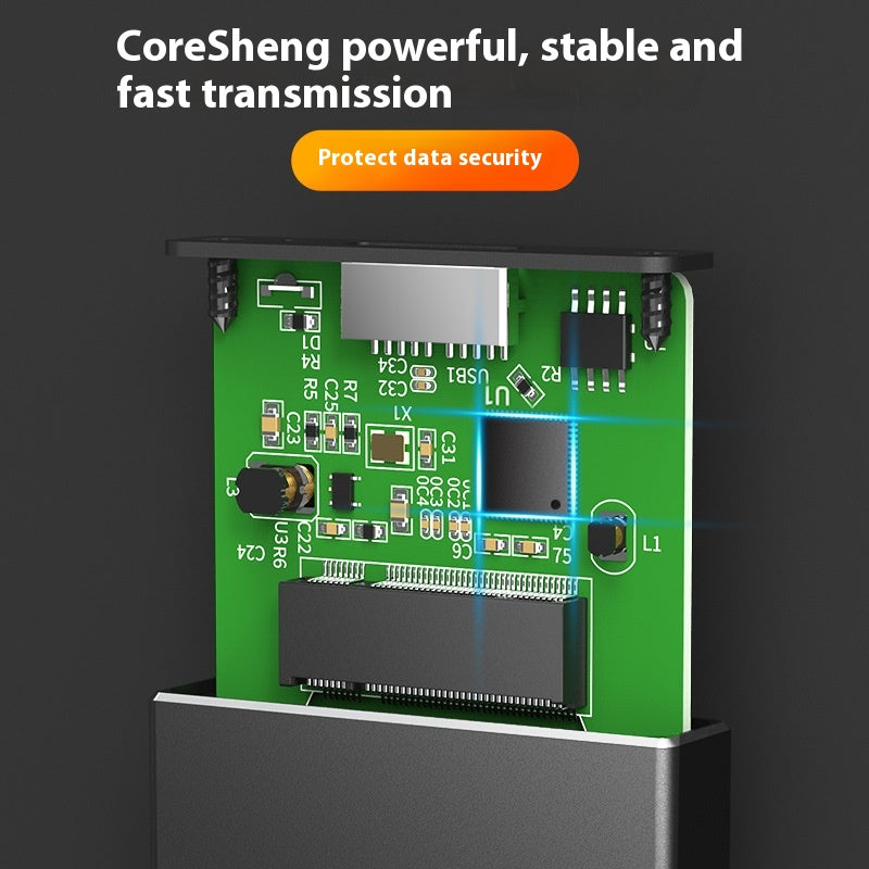USB30 Cartouche à disque dur en état solide Interface NGFF vers USB30 All Aluminium Alliage SSD