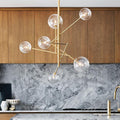 Lustre en verre multi-têtes pour le lobby ou salon