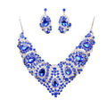 Collier et boucle d'oreille colorés