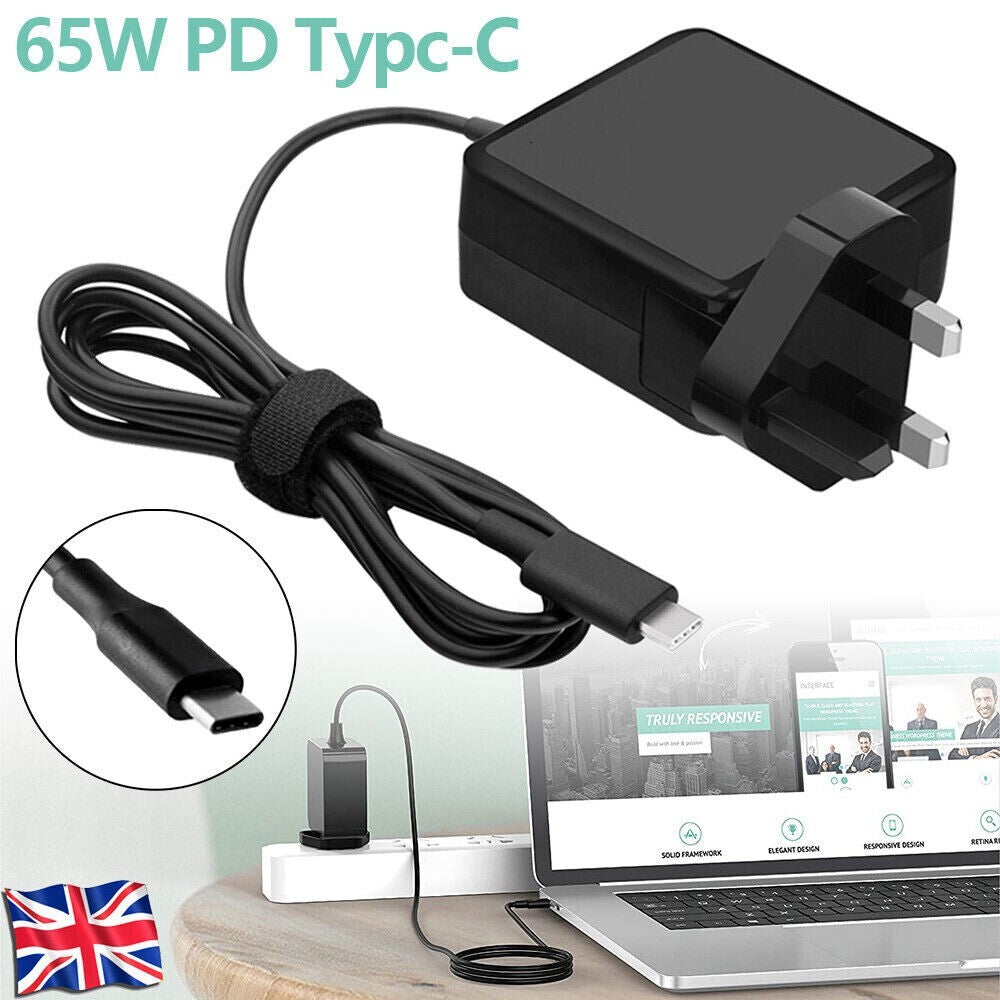 Chargeur USB C de type C 65W pour DELL