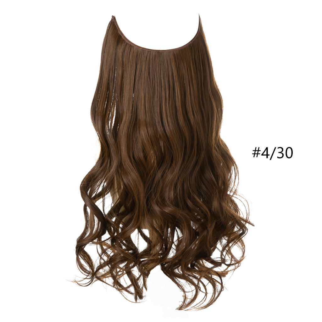Ligne de pêche pour femmes Grande vague Multicolore Gradient Hair Extensions