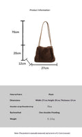 Sac en peluche Milan Mink pour l'automne Et l'hiver
