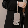 Niche métal bracelet en argent boîtier de téléphone de plaque électronique