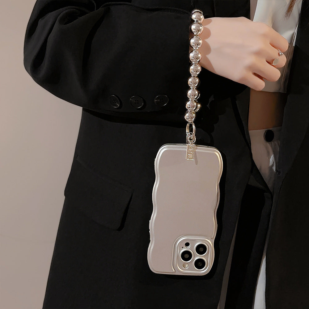 Niche métal bracelet en argent boîtier de téléphone de plaque électronique
