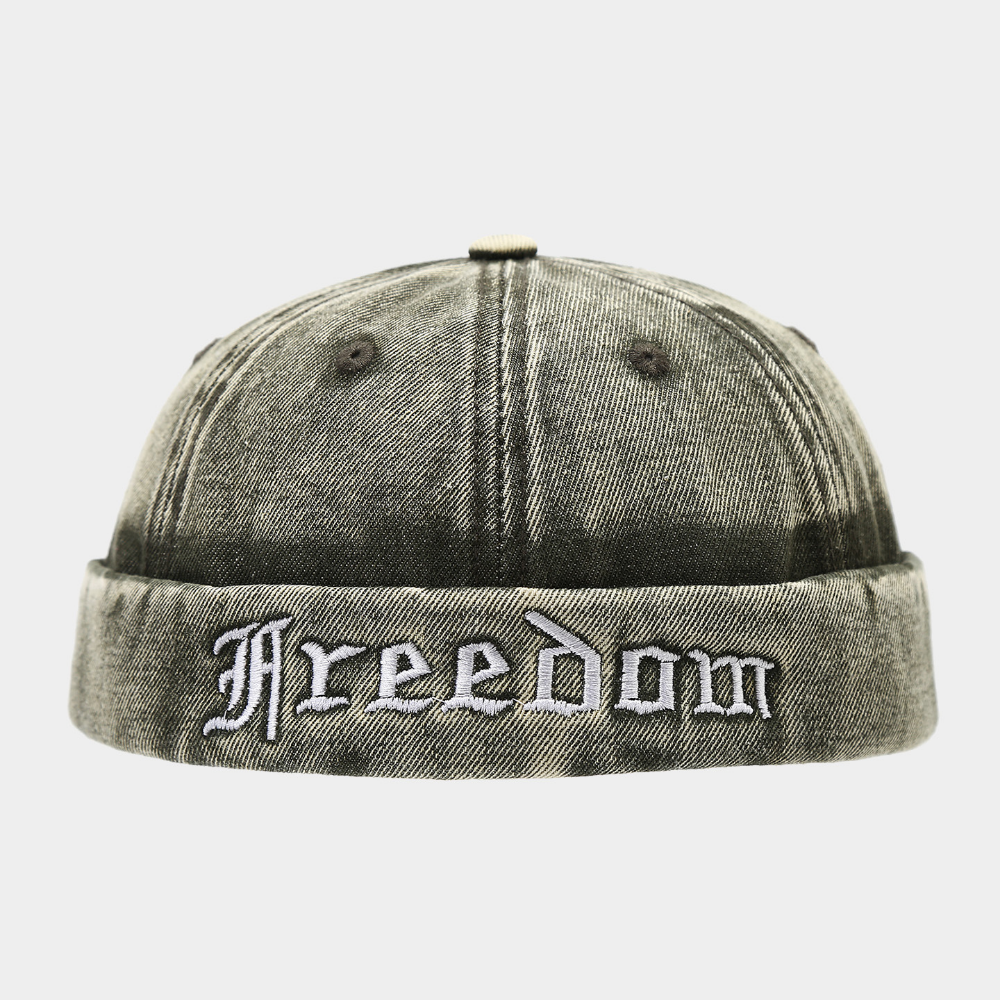 Les hommes et les femmes de couleur Gradient Broderie Détresse Lettre Style Retro style Terre