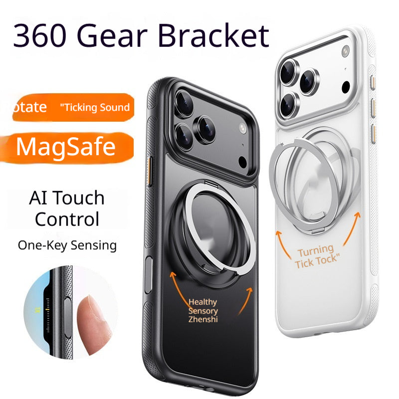 Boîtier de protection magnétique à 360 degrés pour supports rotatifs pour smartphones