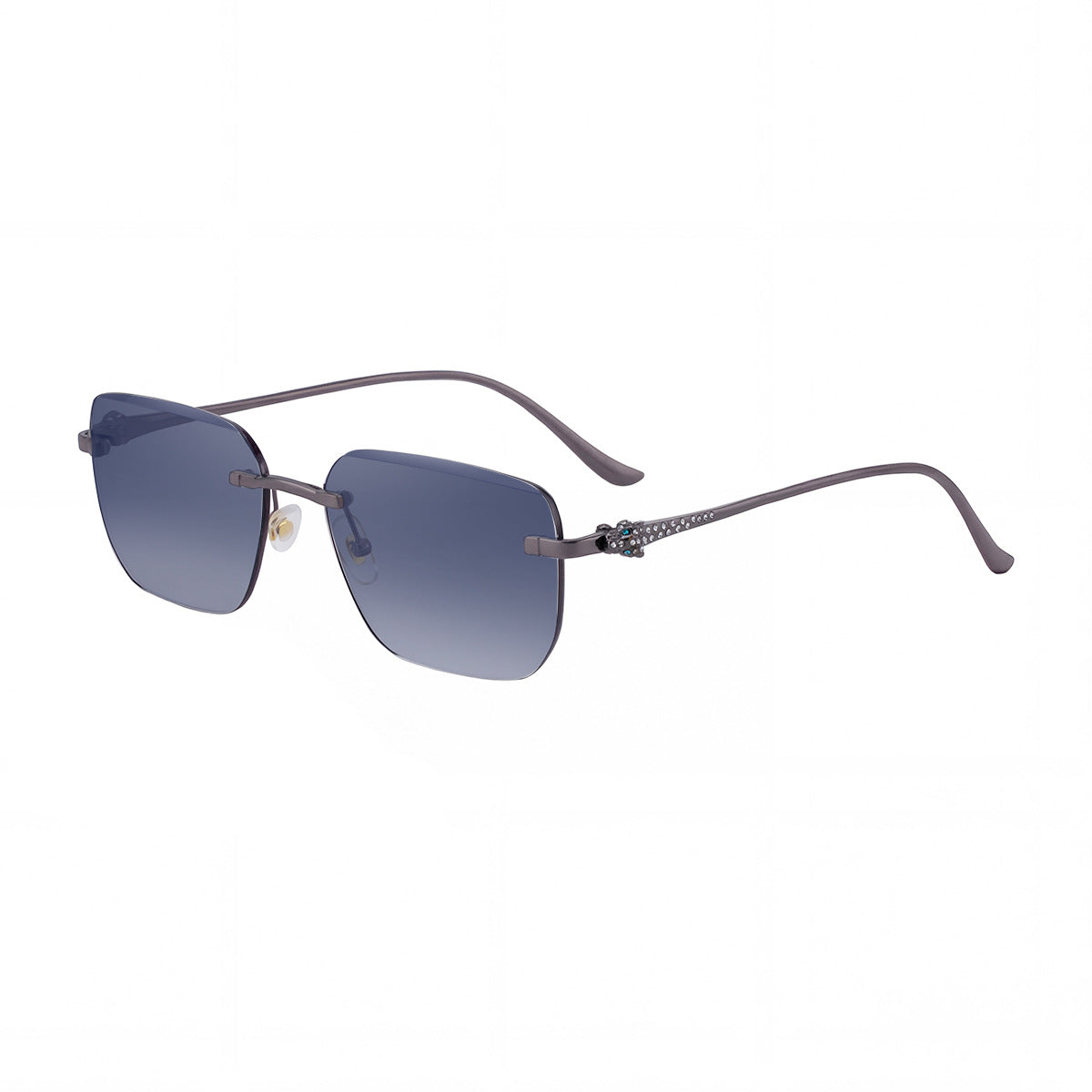Lunettes de soleil Fashionable Square Rimless pour hommes