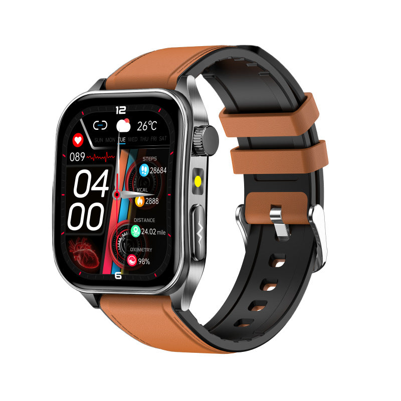 Smart Health Watch BP HR ECG lipides sanguins Uric Acid Calls 650nm Laser Therapy