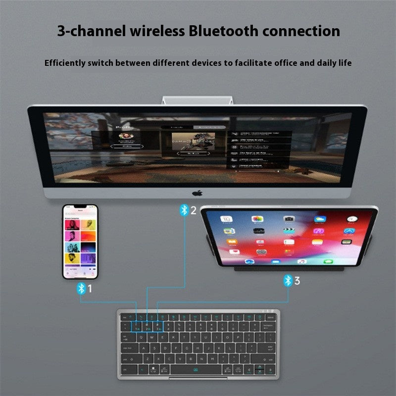 Porte-clés sans fil Bluetooth Touch Pad sans fil en cuir Ipad Mobi