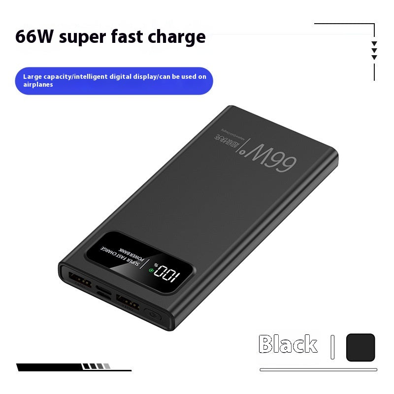 66W Alimentation mobile à charge super rapide 20000 MA Grande capacité