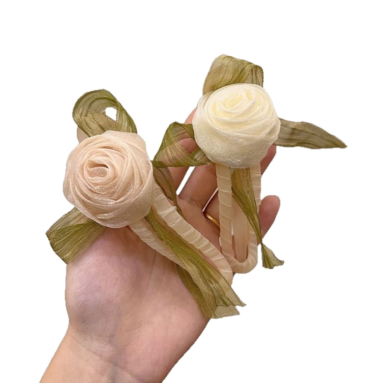 Grand Clip pour cheveux Mesh Rose Accessoire pour femmes