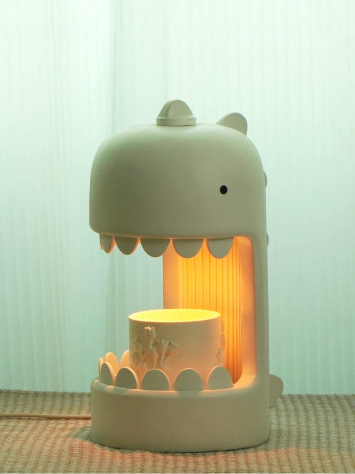 Livable Dinosaur Bougie de fusion Aromathérapie Ciment Bougie de fusion Lumière de nuit