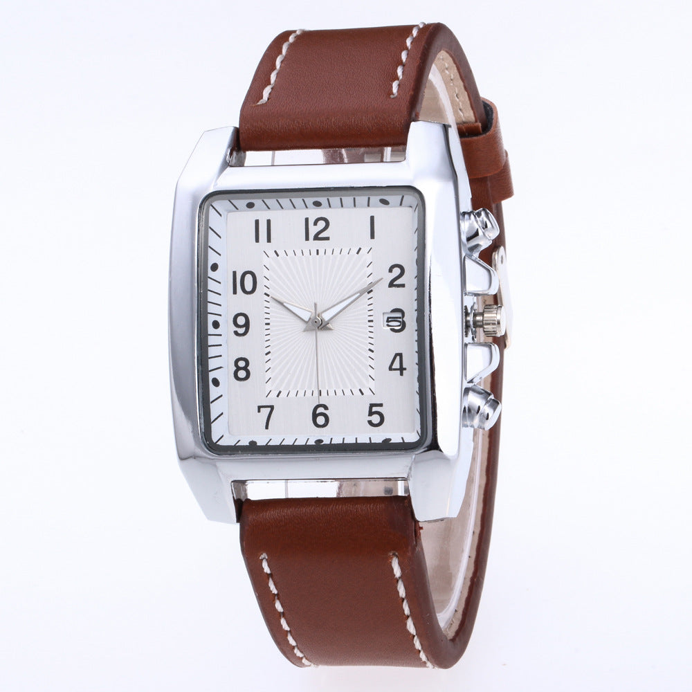 Montre homme de mode carrée