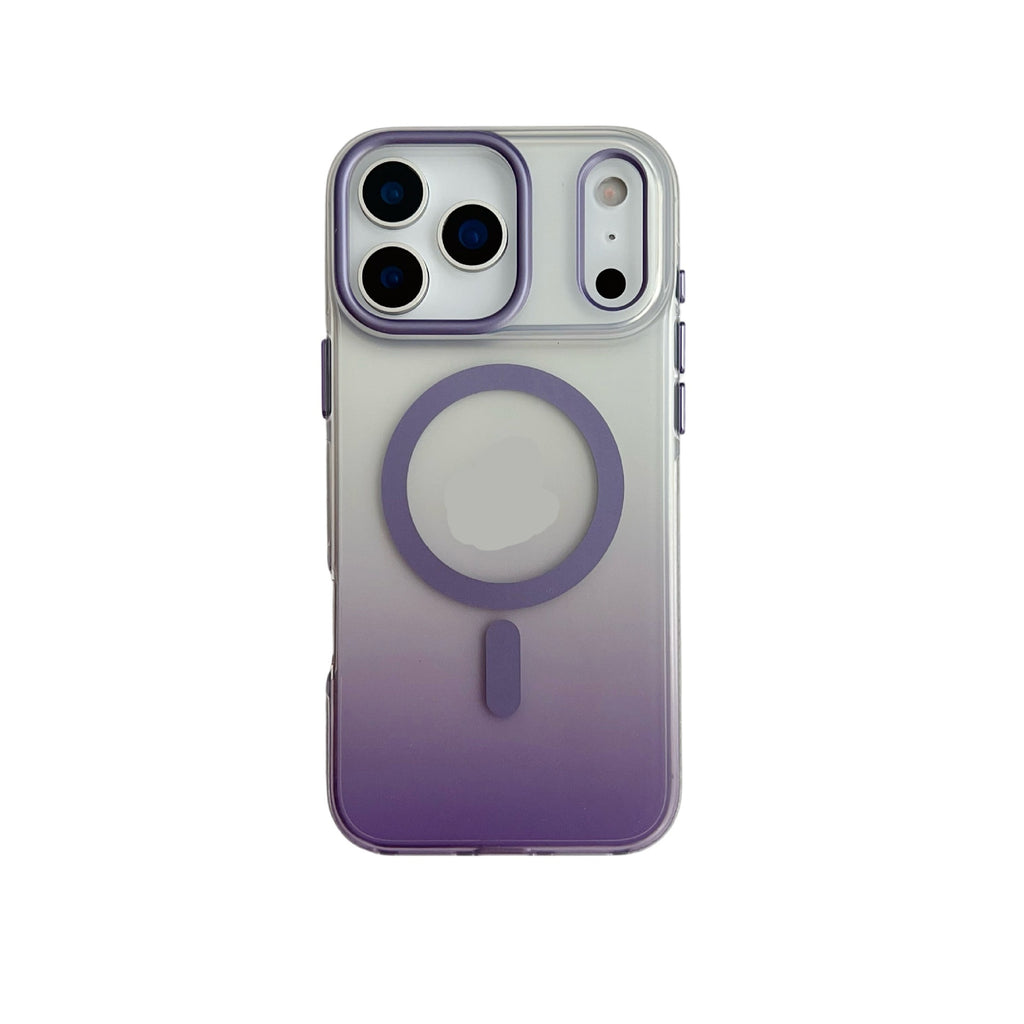 Aurora magnétique gradué laser Applicable 17ProMax Étui de protection pour téléphone portable gelé
