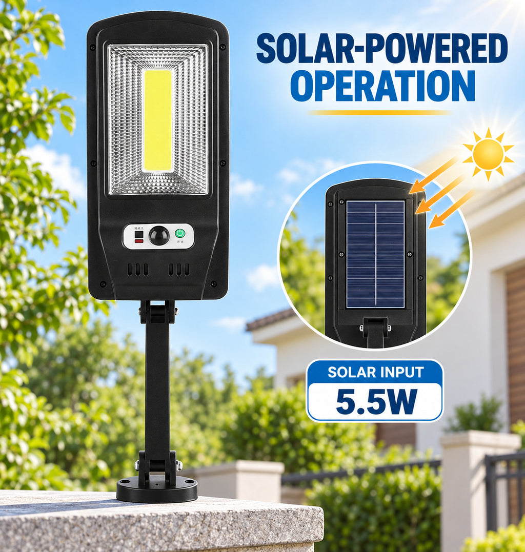 Capteur de mouvement rechargeable solaire Lampe de travail LED étanche 10W 1500mAh pour W756 1