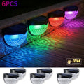 12 PCS RGB Solar Fence Lights