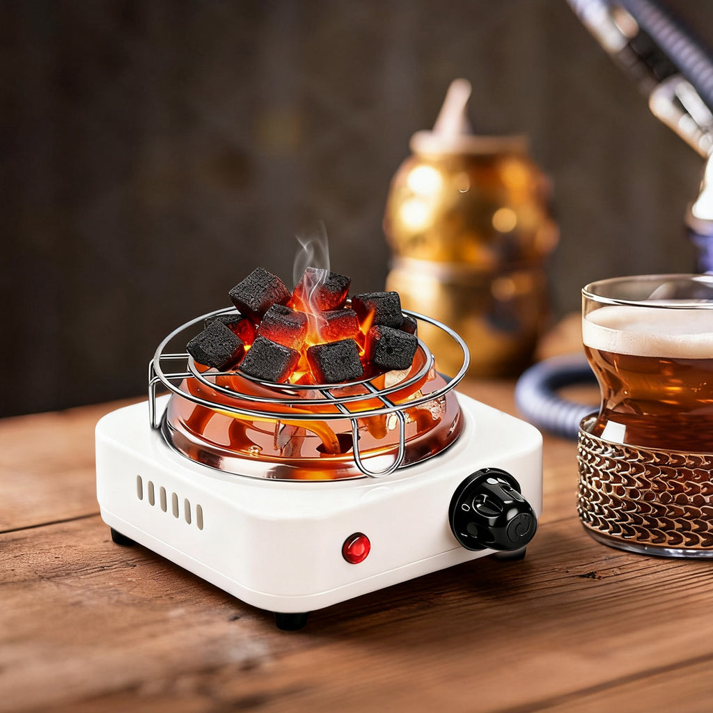 1Pc brûleur de charbon électrique 500W Hookah brûleur de charbon compact pour Hooka Cub
