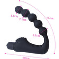 Massager prostate silicone avec fonction vibration - Design ergonomique flexible