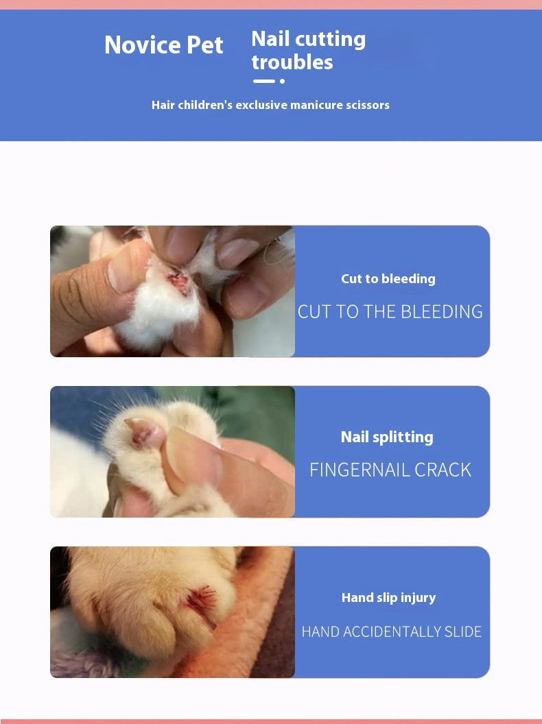 Limite du trou rond de l'animal Ligne de sang anti cisaillement Ciseaux de ongles de chat