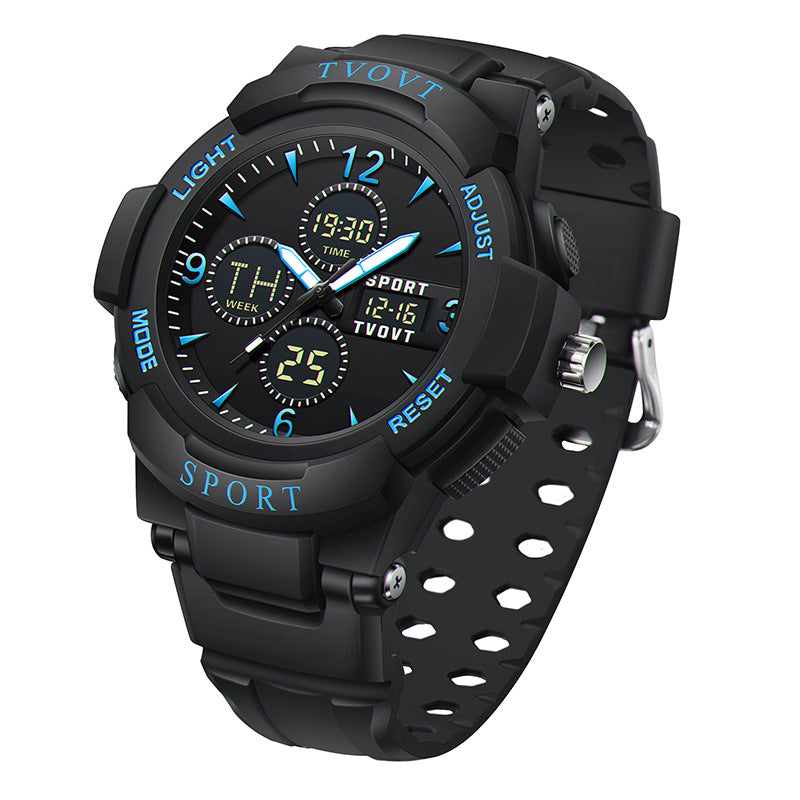 Montre électronique multifonctionnelle étanche de mode homme