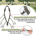 Tactical extérieur 12-Ring collier collier Canard Call Lanyard portable multi-fonctionnel W