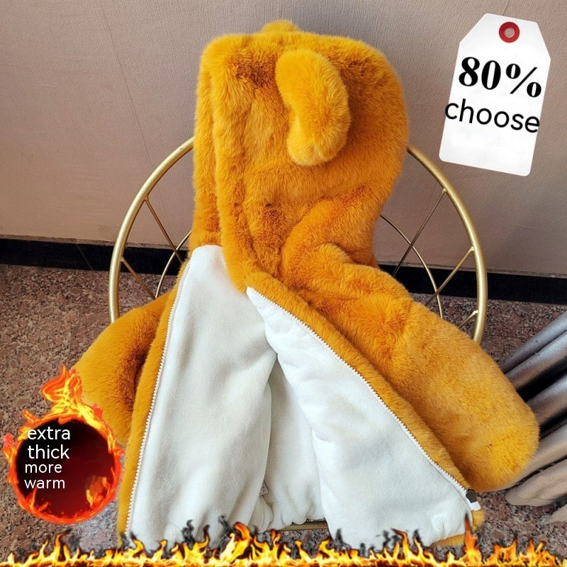 Automne et hiver Épaisseur de fourrure d'enfant Mink Fur