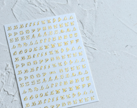 Women's Gilding Nail Care Sticker