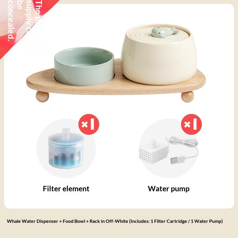 Céramique Automatique Recirculation Filtre Distributeur d'eau Cat Bowl