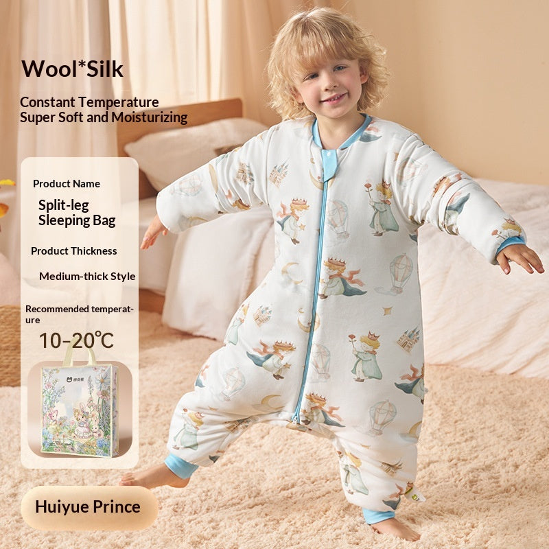 Sac de couchage Laine de soie Automne et hiver Épaisseur Température constante pour les enfants