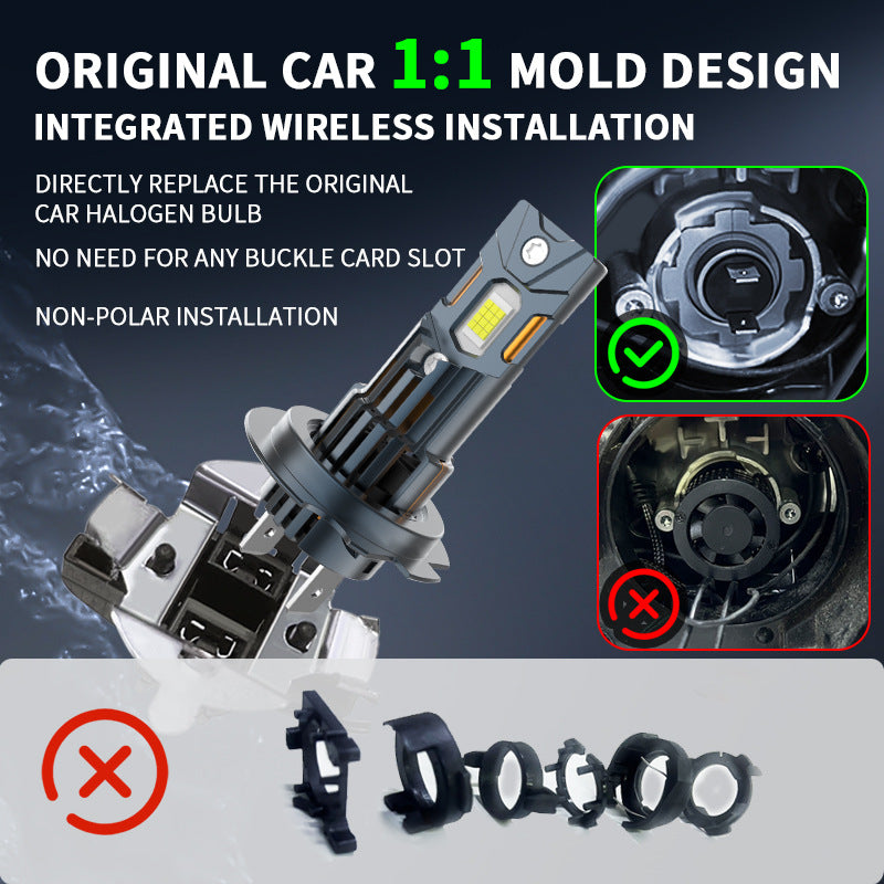 Exclusivité de l'alimentation transfrontalière des phares conduits de voiture Laser Plug In Direct H7H1H1 High Brigh