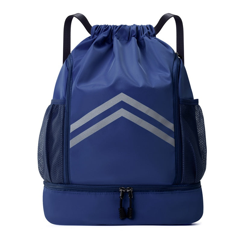 Sac à cordons de serrage homme avec sac à dos réfléchissant pour le sport