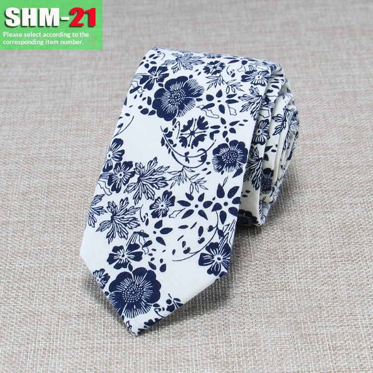 Narrow Casual Patterned Tie pour les hommes