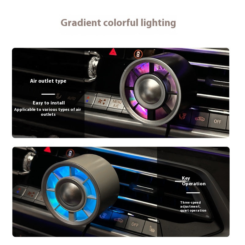 Voiture petit ventilateur Air conditionné voiture Clip de camion coloré