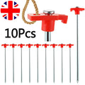 10Pcs Tente en acier galvanisé lourd Pèlerins en métal Camping Anchor de feuille de sol HS