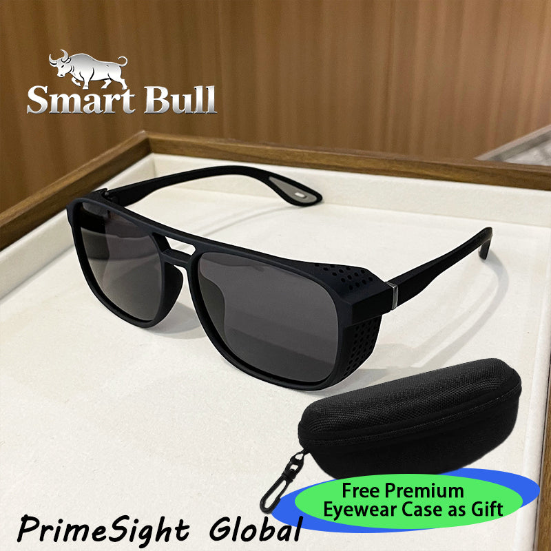 Lunettes de soleil de style sportif double pont pour homme et femme avec cadre latéral. Ils offrent