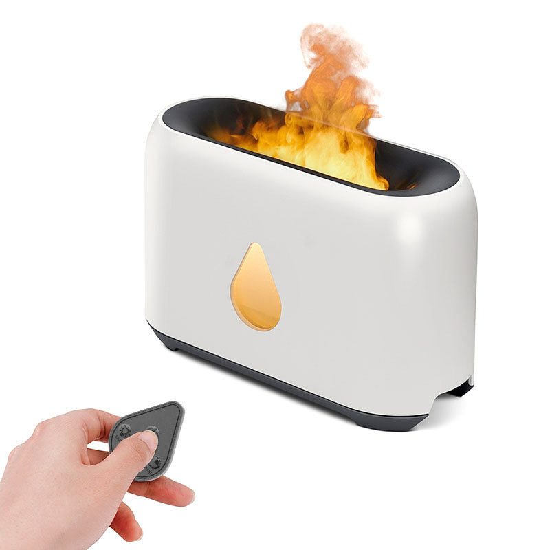 Diffuseur d'arôme bicolore Accueil Bureau Panneau de surface 3D Humidificateur de flamme