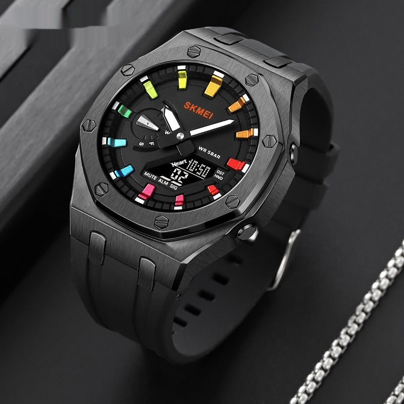 Multifonctionnel Sports Waterproof Luminous Electronic Watch